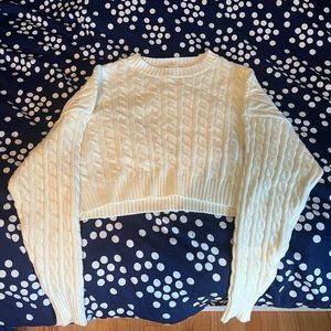 Altar'd State White Knit Sweater